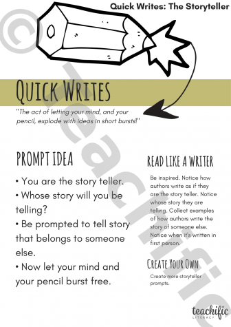 Preview image for Quick Writes: Prompts - The Storyteller