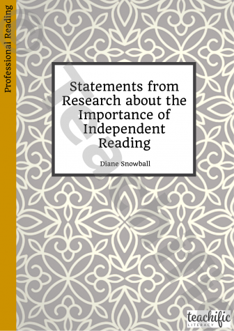Preview image for Importance of Independent Reading: Statements from Research