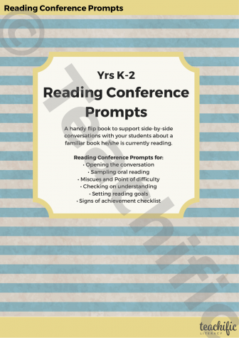 Preview image for Conferring Tools: Reading Conference Prompts - Flip Chart, Yrs K-2