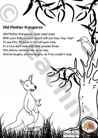 Preview image for Poem: Old Mother Kangaroo
