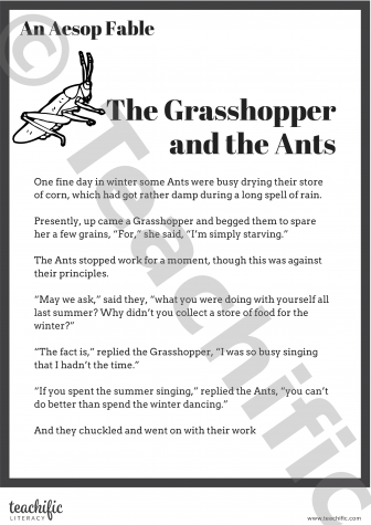 Preview image for Fable: The Grasshopper and the Ants