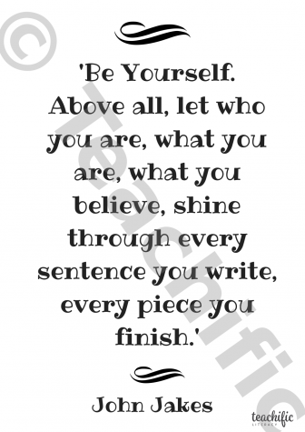 Preview image for Writing Quotes: Be Yourself