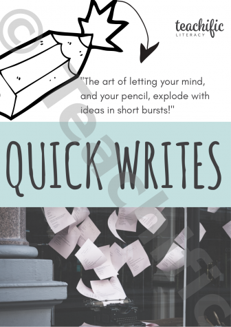 Preview image for Quick Writes Collection: Routines & Prompts