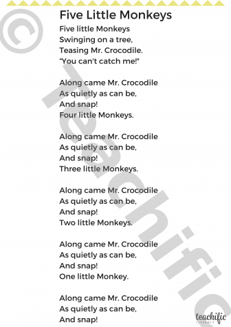 Preview image for Poems: Five Little Monkeys, K-3