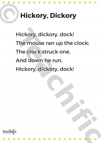 Preview image for Poems: Hickory, Dickory, K-2