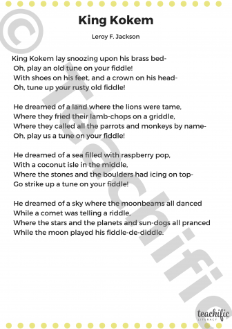 Preview image for Poems: King Kokem, Yrs 2,3 - Leroy J. Jackson