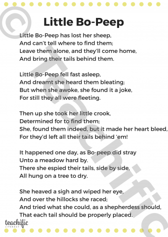 Preview image for Poems: Little Bo-Peep, K-2