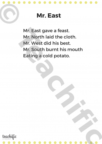 Preview image for Poems: Mr. East, Yrs 1-3