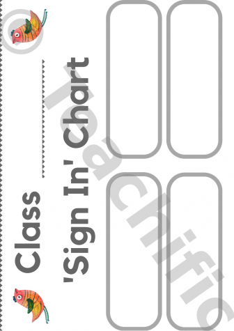 Preview image for Name Activity: Class 'Sign In' Chart - Fill in Class Name