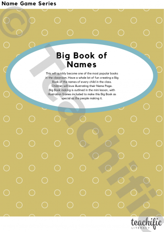 Preview image for Name Activity: Big Book of Names