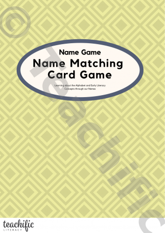 Preview image for Name Games: Name Matching Card Games