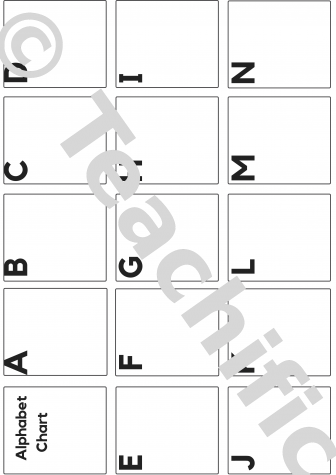 Preview image for Alphabet Chart: Uppercase - large