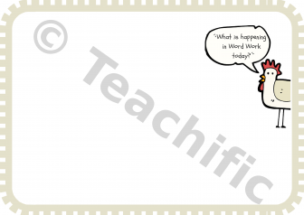 Preview image for Learning Intentions: What's Happening in Word Work Today_