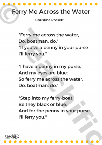 Preview image for Poem: Ferry Me Across the Water - Christina Rossetti