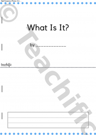 Preview image for Mini-Book Lined and Blank: What Is It?