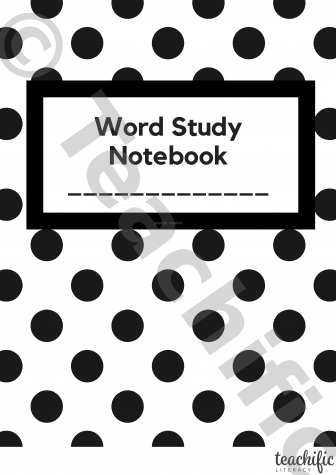 Preview image for Book Cover: Word Study Notebook 1