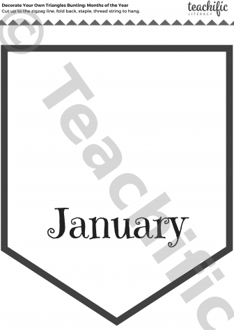 Preview image for Class Tools: Decorate Your Own Bunting - Months of the Year